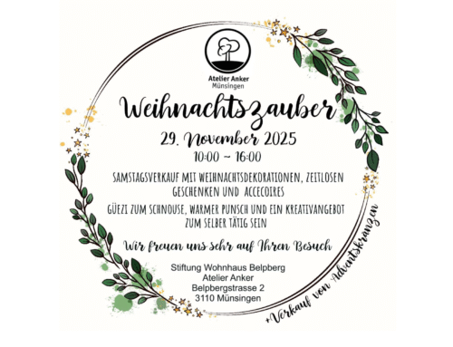 Weihnachtszauber im Atelier Anker