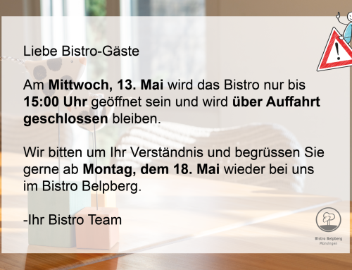 Spezial Öffnungszeiten über Auffahrt