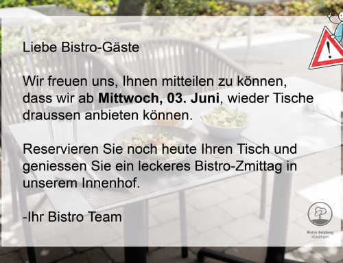 Mittagessen draussen im Freien